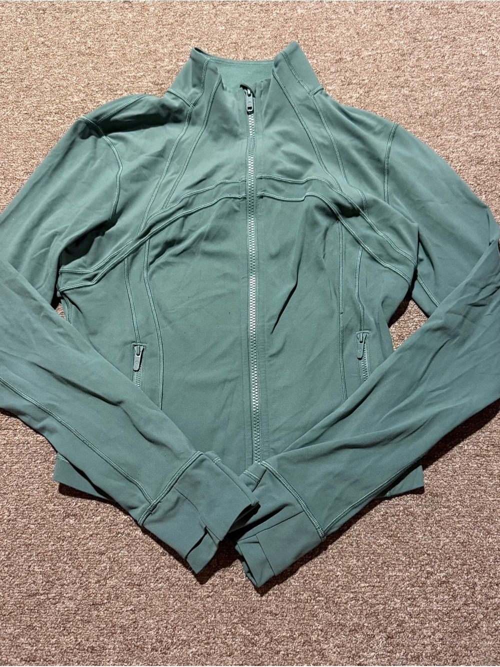 Lululemon Cropped Define Jacket Nulu - Medium Forest